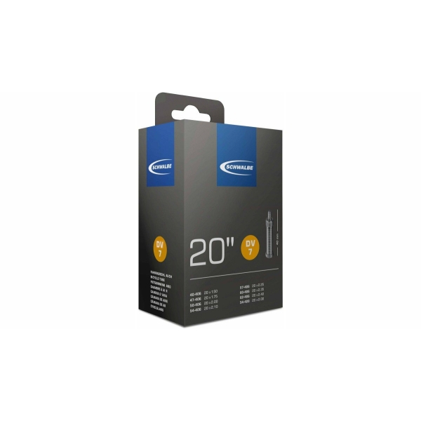 Schwalbe binnenband 20X1.75 DV7 Zwart - Afbeelding 4