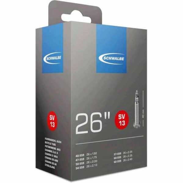 Schwalbe binnenband 26X1.75 SV13 Zwart - Afbeelding 3