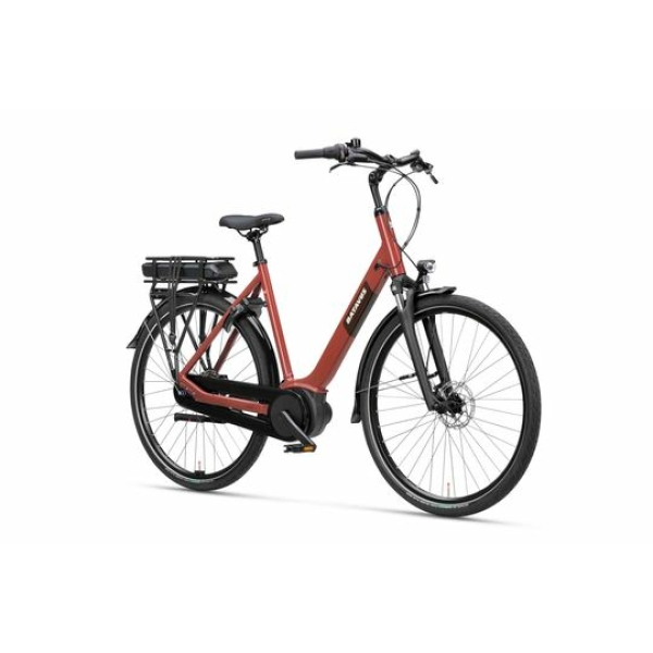 Batavus Altura E-Go CP Plus N7 Rood Bruin Glans LAGEINSTAP - Afbeelding 3