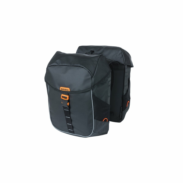 Basil Miles Double Bag tarpaulin 18086 dubb Black/Orange