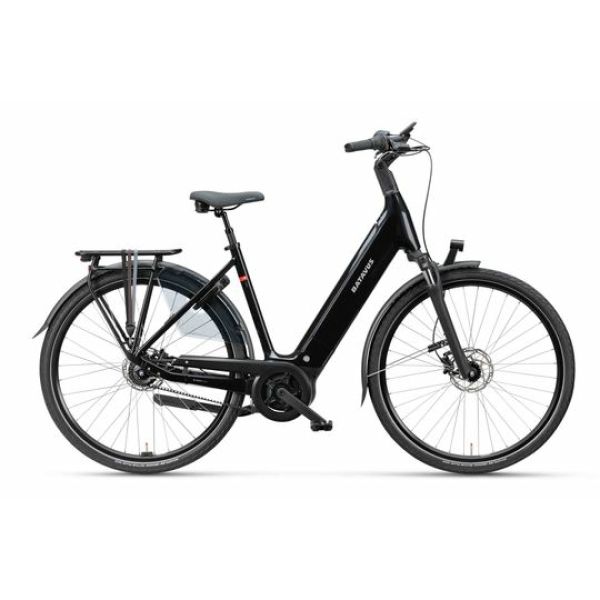 Batavus Finez E-Go Power Exclusiv Zwart Glans LAGEINSTAP